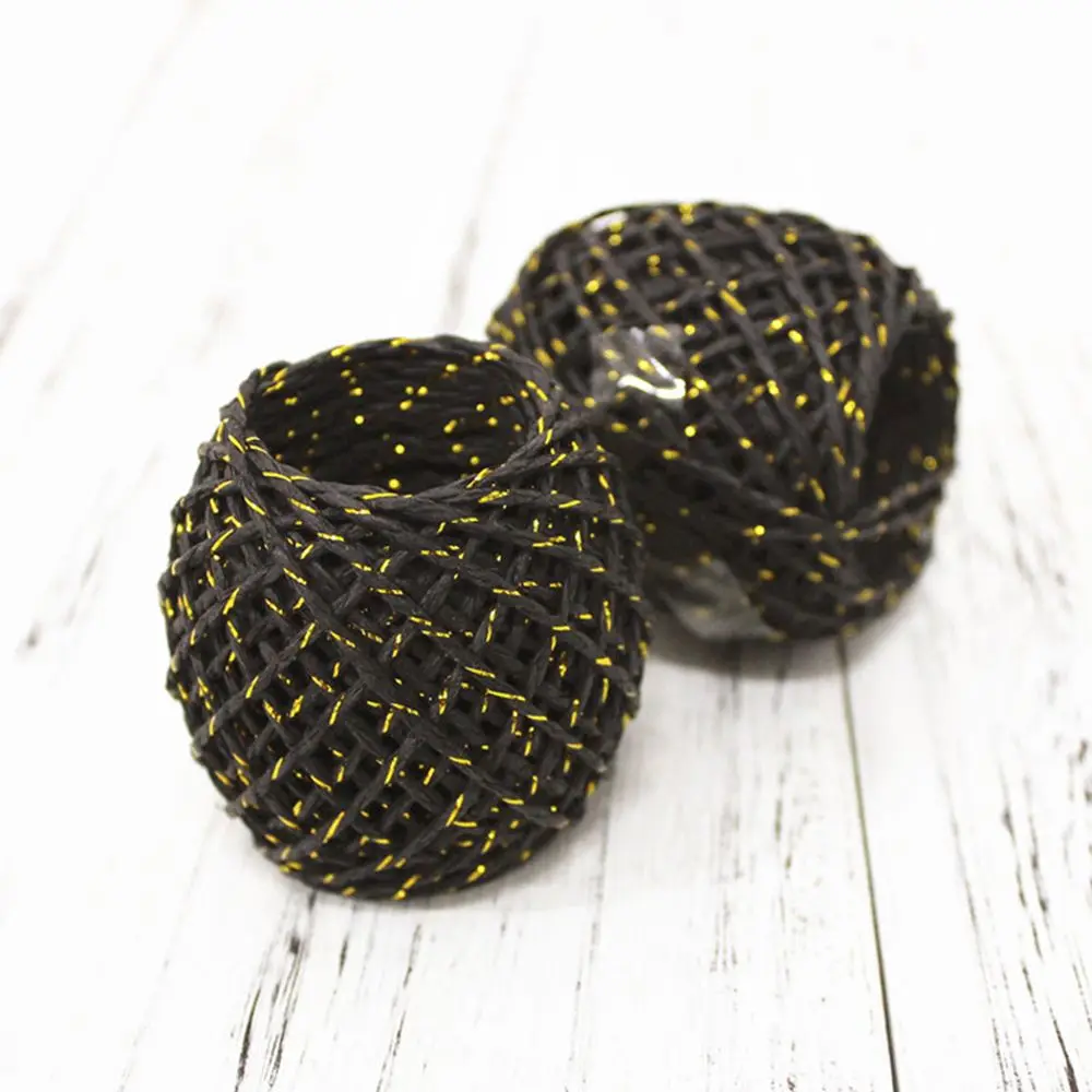 Веревка из натуральной бумаги 20 м 4 цвета | Дом и сад