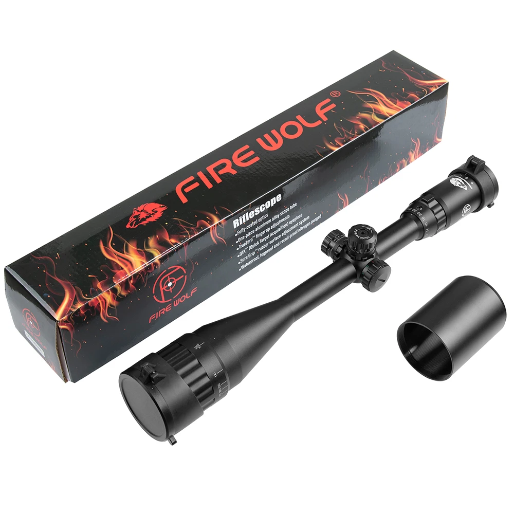 Охотничий Тактический оптический прицел Fire Wolf 6 24X50 для винтовки с красным и