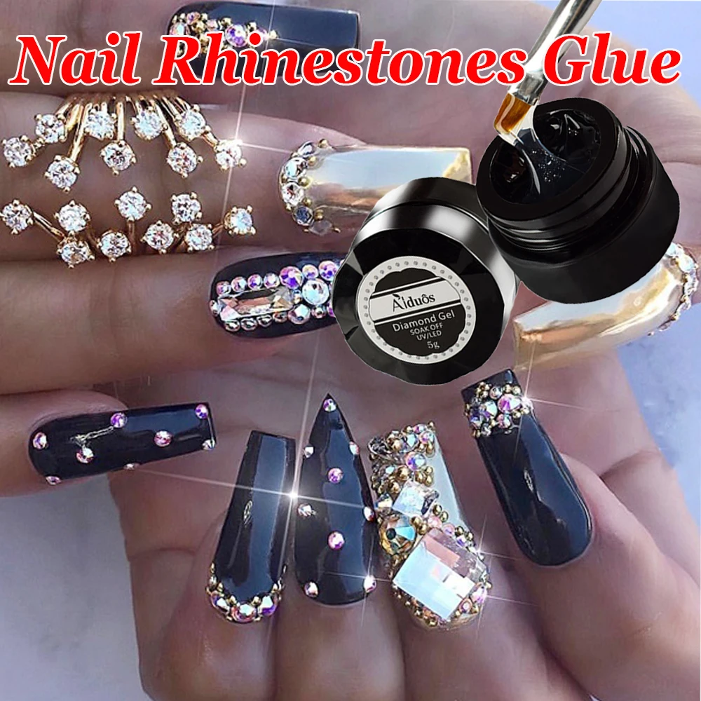 Новые УФ клейкие кристаллы алмазное Лечение ногтей 4 в 1 украшение для Стразы гель