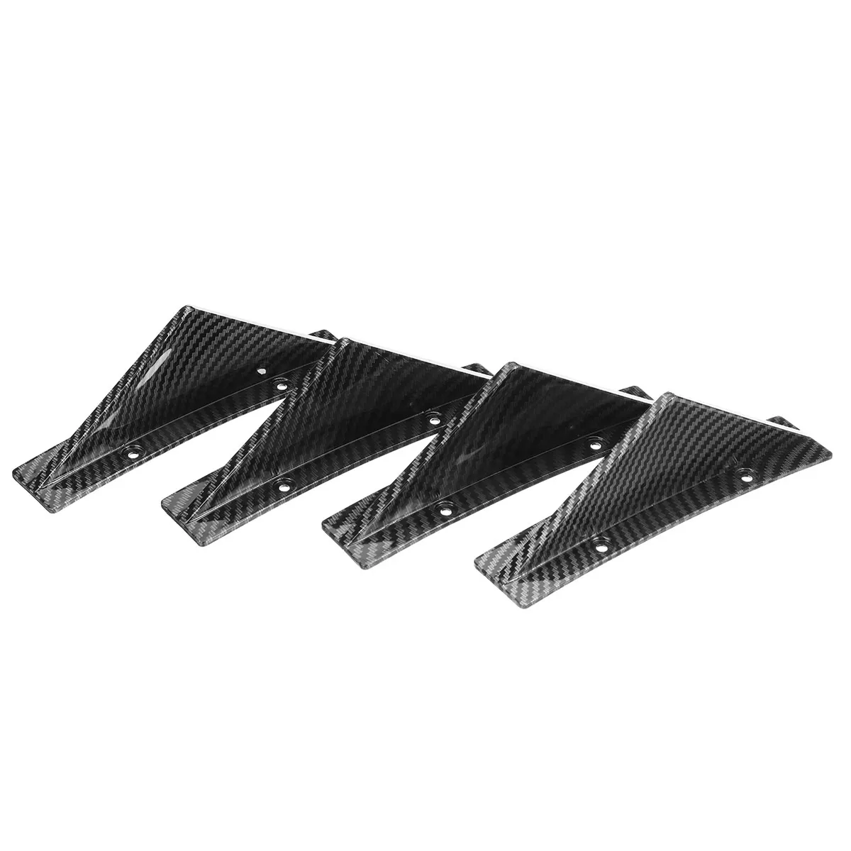 4PCS Universal Car Rear Bumper Lip Diffuser Shark Fins For Honda For Civic For Accord For LEXUS IS200T IS250 IS350 ES300h ES330
