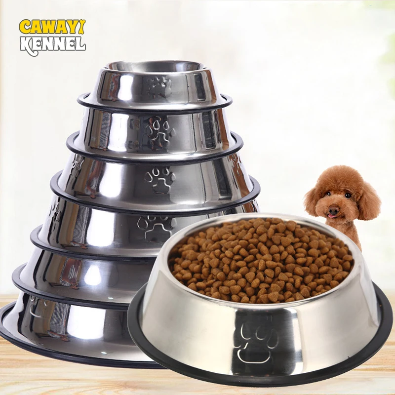 CAWAYI KENNEL Dog Feeder Drinking Bowls for dogs Cats Pet Food Bowl comedero perro miska dla psa gamelle chien chat voerbak hond
