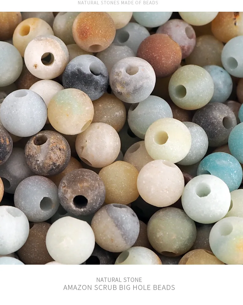 10 шт. бусины из натурального амазонита диаметром мм с отверстием 3 | Украшения и