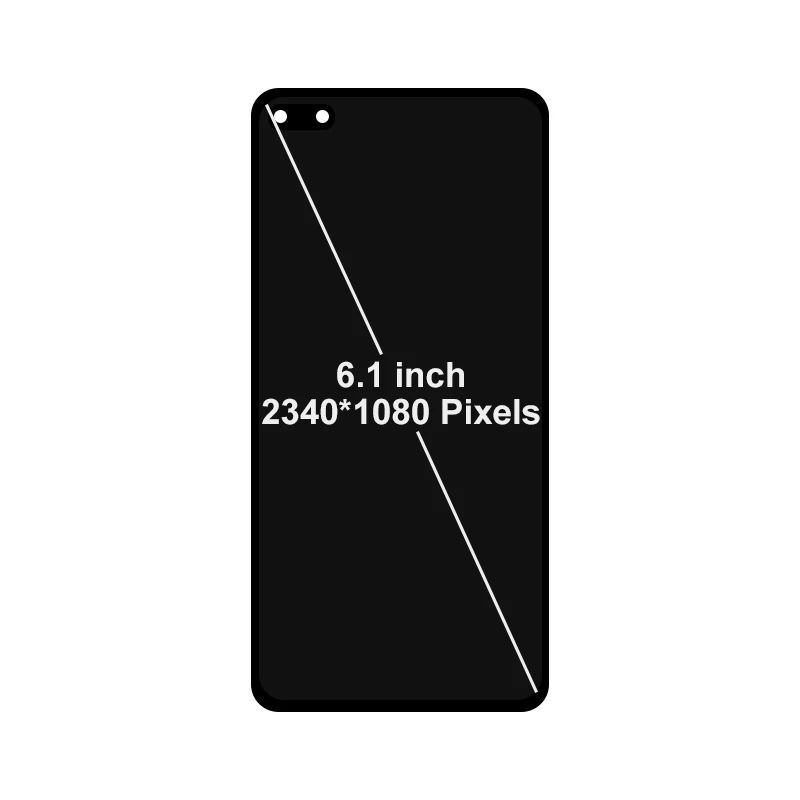 6 1 &quotОригинальный ЖК дисплей для Huawei P40 сенсорный экран дигитайзер запасные