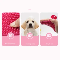 pets bath brush silicone washing glove dog cat hair grooming comb rubber massaging glove kitchen cleaning gloves