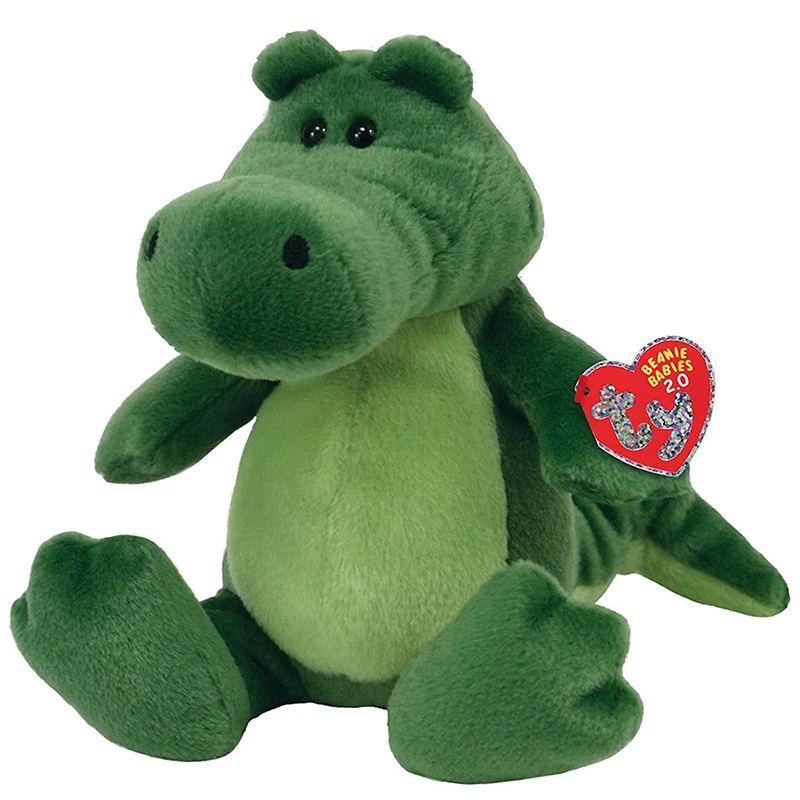 15 см Ty Beanie Chompy зеленое тело супер мягкий плюшевый Аллигатор кавайная коллекция