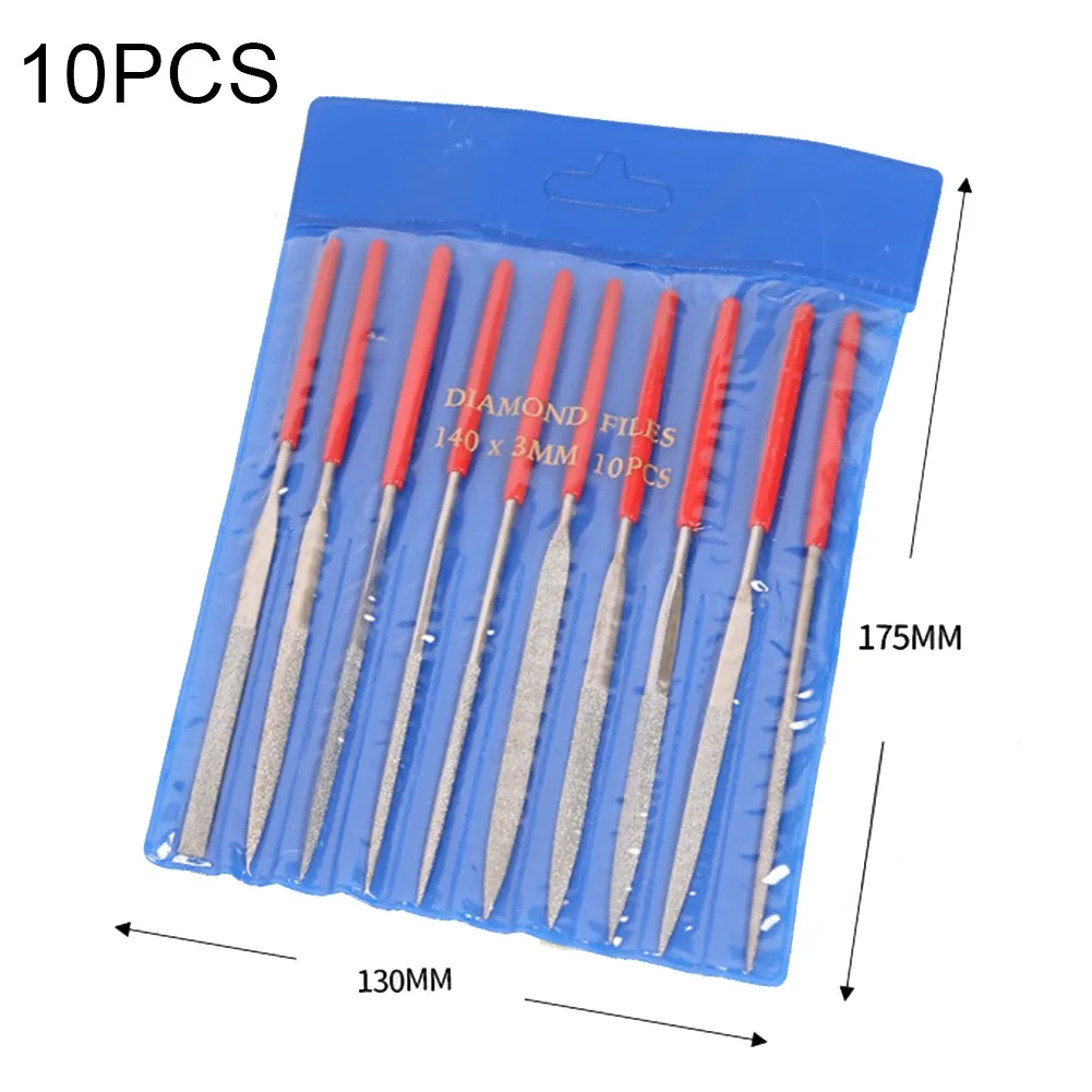 

10Pcs Guitar File Fret Nut Saddle Slot Grinding File Set Luthier Repair Tool Metal Guitar Fret File Repair Tool Kit Accessories