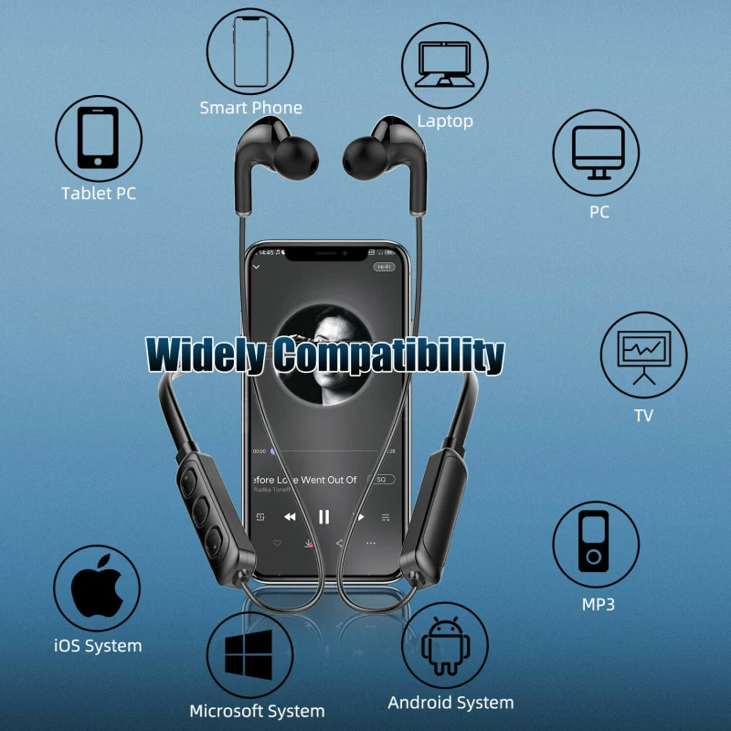 8 Hours Playback Wireless Bluetooth5.1 Earphones Magnetic Sports Running Headset IPX Waterproof Sport earbuds Noise reduction |