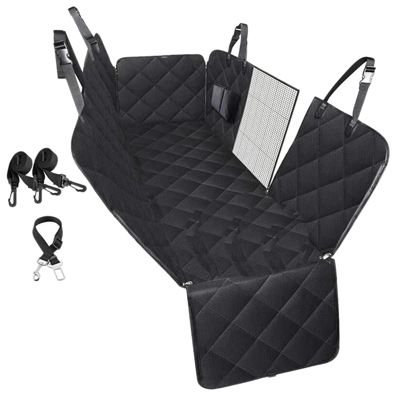 

Dog Car Seat Cover for Back Seat Waterproof Pet Seat Cover Mat 600D Heavy Duty Scratch Proof Nonslip Car Dog Hammock