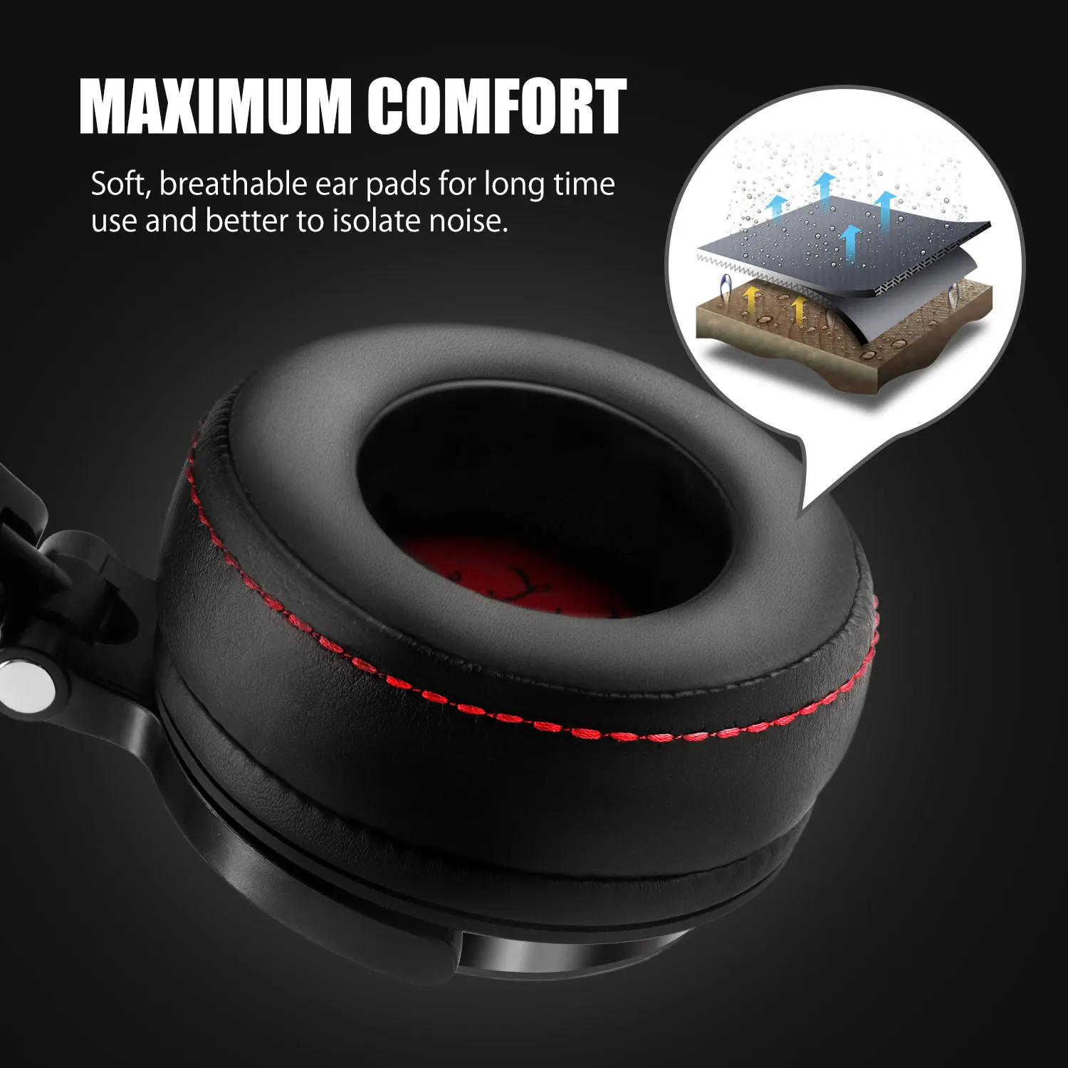 Oneodio Pro 50 Wired Studio Headphones Stereo Professional DJ Headphone with Microphone Over Ear Monitor Earphones Bass Headsets