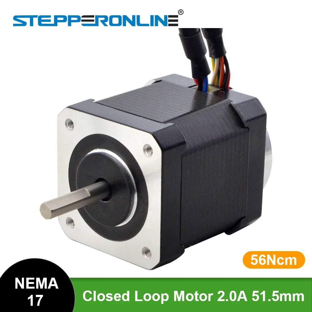 STEPPERONLINE Nema 17 Closed Loop Stepper Motor 56Ncm 2.0A with Magnetic Encoder 5mm Shaft Servo Closed-loop Step | Обустройство дома