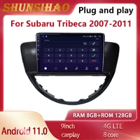 shunsihao gps navi headunit for 9 inch subaru tribeca 2007 2011 carplay multimedia video auto stereo car radio 128g android 11