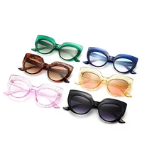 teenyoun sunglasses for women vintage gradient glasses classic cat eye visor sun glasses shades for women eyewear uv400