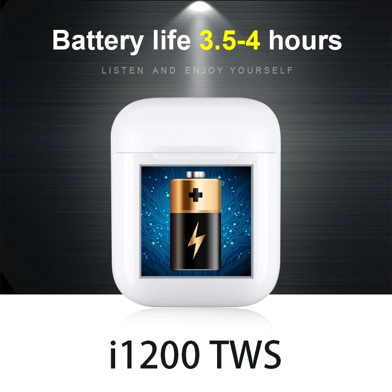 I1200 TWS новейший Airoha Bluetooth чип Беспроводные наушники с микрофонами 3 часа