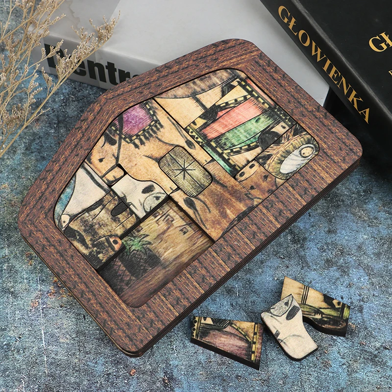 

Wooden Jesus Puzzles Nativity Puzzle Wood Burned Design Jigsaw For Adult And Kid