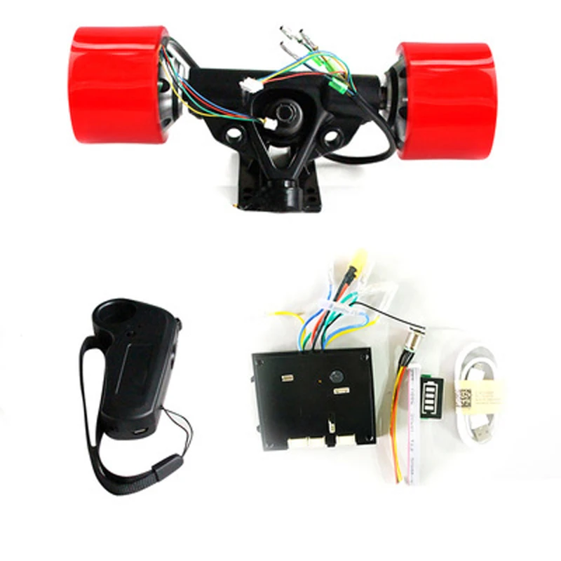 DIY двойной привод 70 мм 83 90 180 Вт 250 350 Электрический ступица для скейтборда мотор