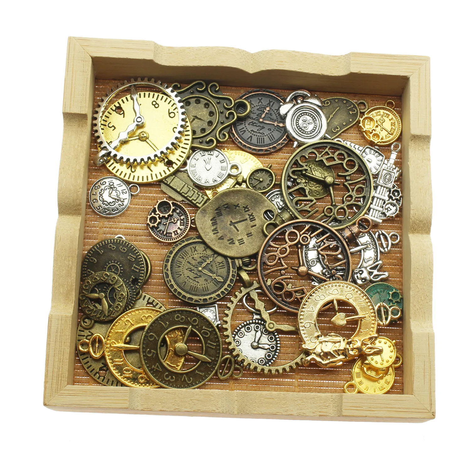 20 шт Случайные Смешанные часы для лица Подвески из сплавов стимпанк