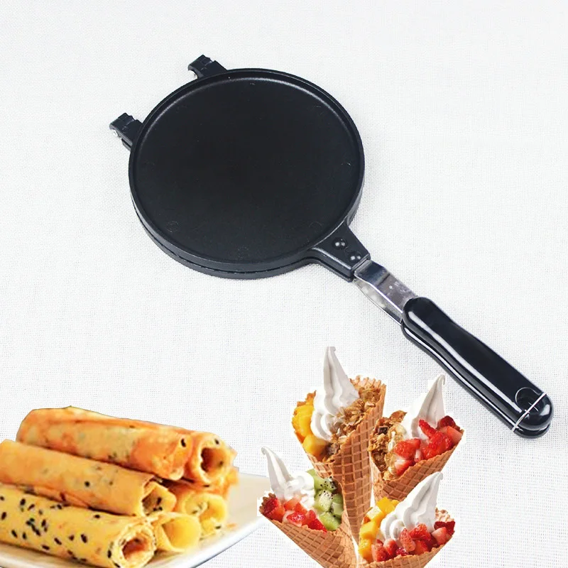 

1pcs Egg Roll Maker DIY Ice Cream Cone Machine Crispy Eggs Omelet Mold Crepe Baking Pan Waffle Pancake Bakeware egg pans 38.5*17