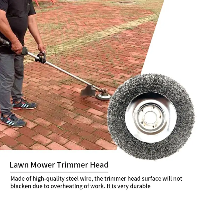 Садовая Головка триммера для травы 6/8 дюйма стальная проволочная щетка резак