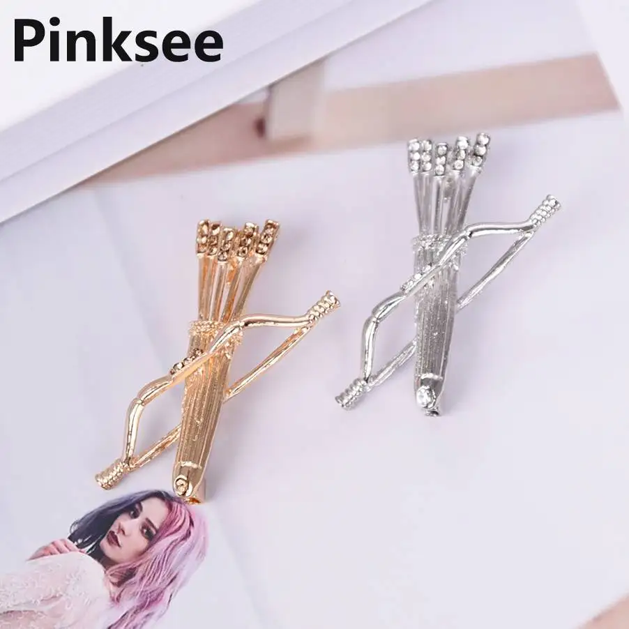 Винтажный стиль брошь с животными булавка милый Орел золото покрытые серебром со