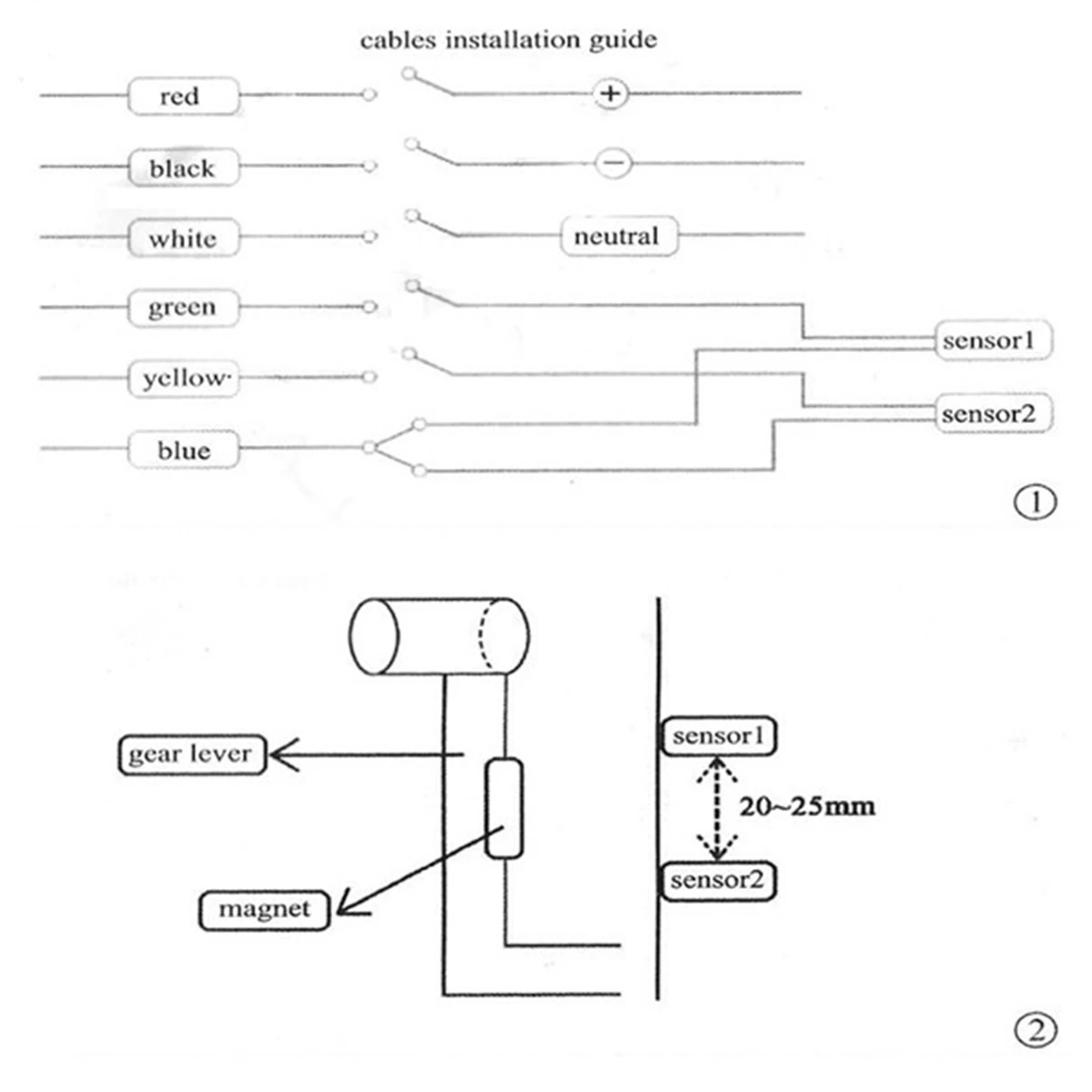 Универсальный светодиодный индикатор для мотоцикла/велосипеда 6 скоростей