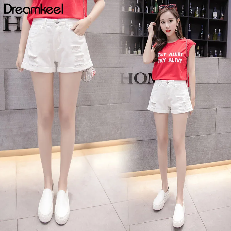 Женские сексуальные шорты черные белые модные тонкие с высокой талией для улицы