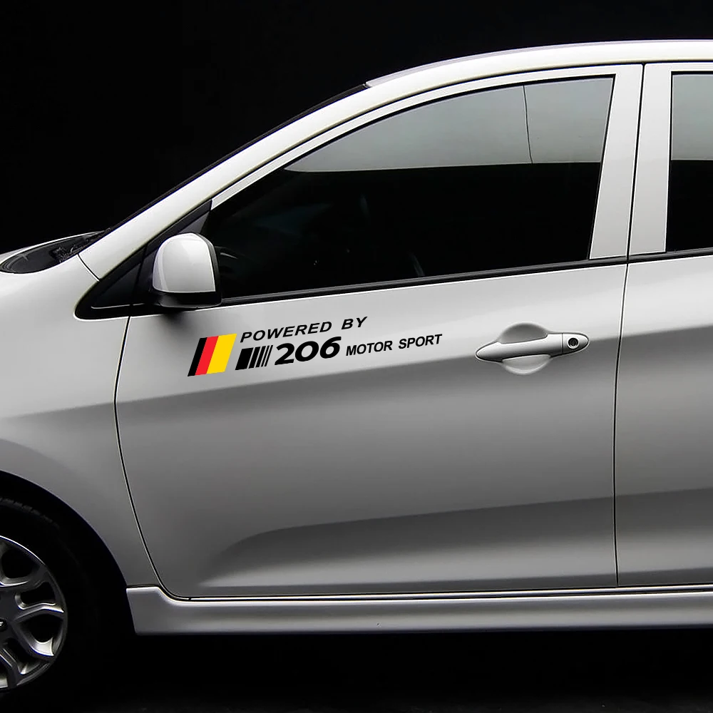 Виниловые водонепроницаемые наклейки 2 шт. для автомобиля виниловые Peugeot 206 |