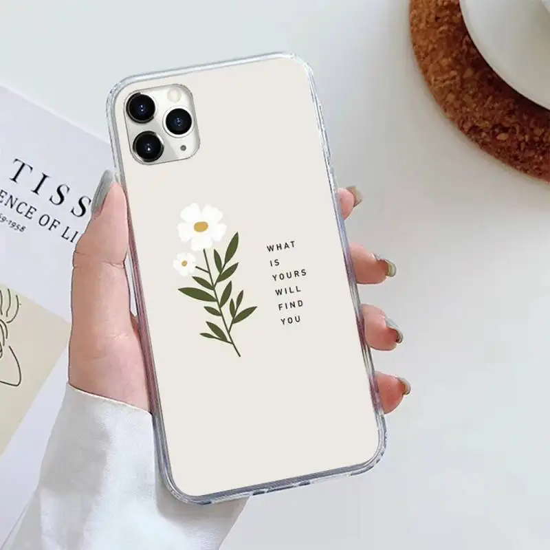 

Great Aesthetic Flower art daisy Phone Case For iphone 12 5 5s 5c se 6 6s 7 8 plus x xs xr 11 pro max mini
