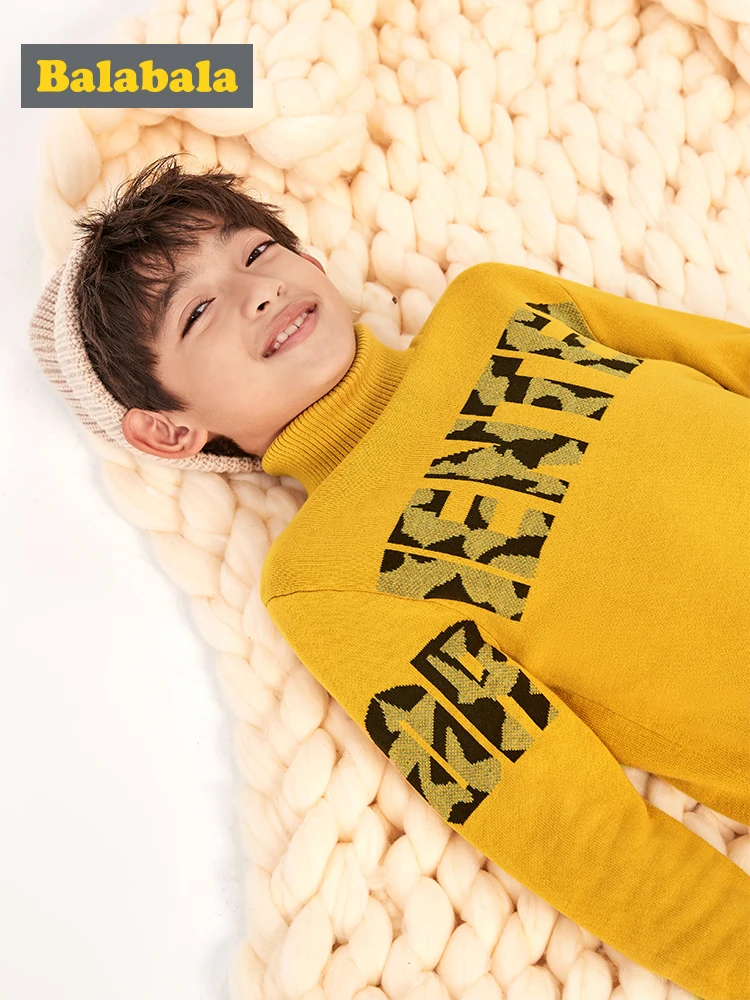Свитер для мальчиков Balabala Детский свитер с высоким воротником 2019|Свитера| |