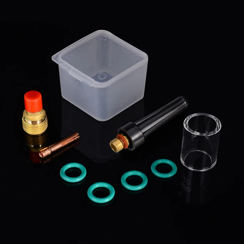 8 шт. сварочный фонарь для TIG 2 4 мм комплект газовых линз насадка на корпус чашки