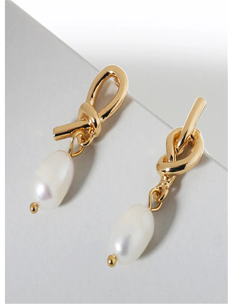 

kshmir Retro geomtrico assimtrico de gua doce prola brincos feminino temperamento contratado ms brincos delicados brincos