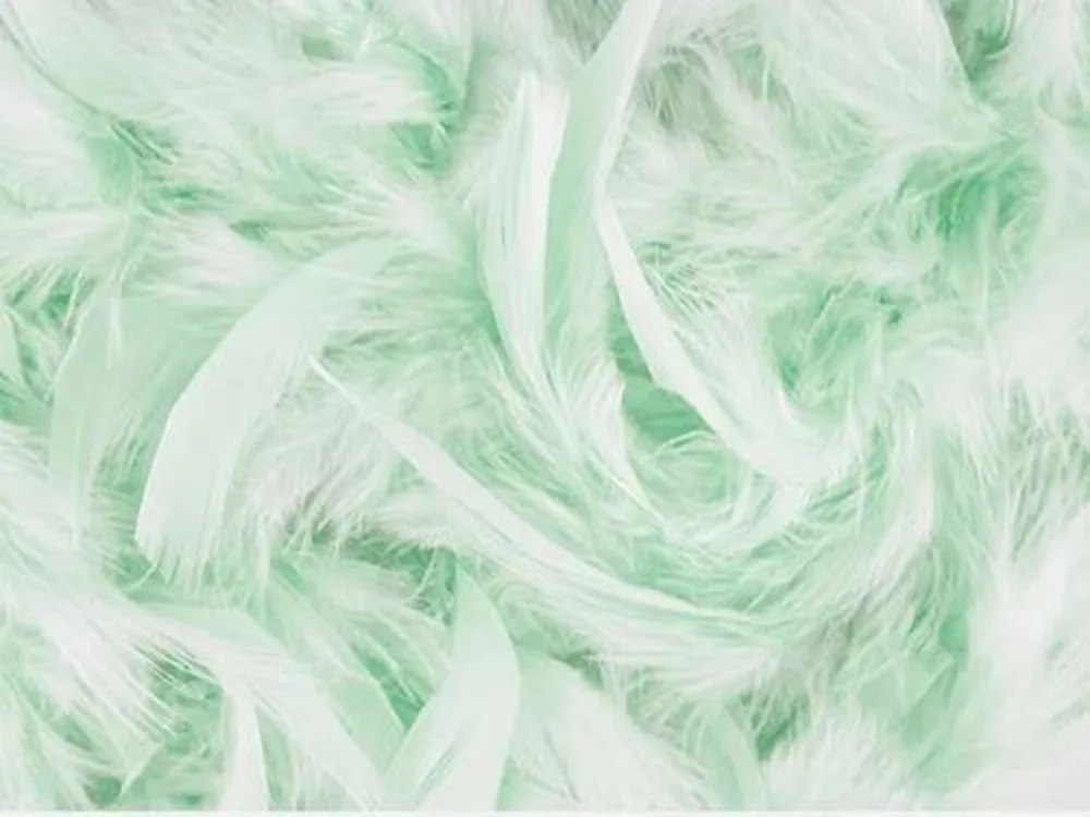 Пользовательский 3D фон с зелеными перьями для телевизора дивана спальни