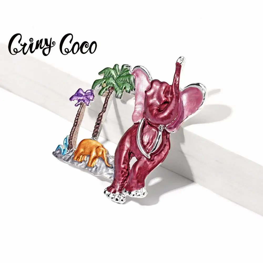 Cring Coco большие броши слоны булавки модные подарки для мамы и дочки ювелирное