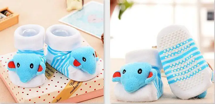 Kawaii/1 пара; хлопковые носки для малышей; нескользящие носки-тапочки с резиновой подошвой для детей ясельного возраста; сезон осень-весна; модные носки с милыми рисунками животных для новорожденных