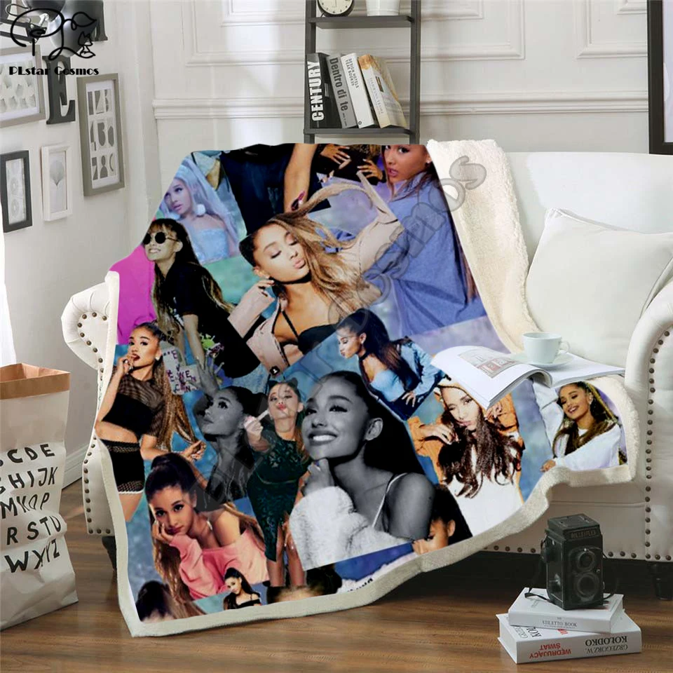 Роскошное Флисовое одеяло Ariana плюшевое 3d с принтом для взрослых дивана шерпа
