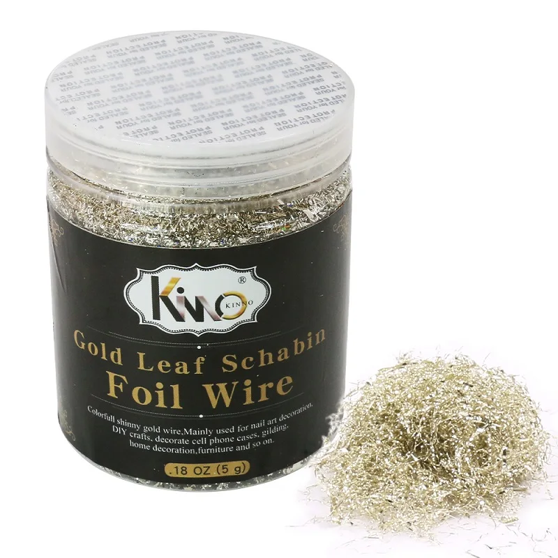 Золотые хлопья в форме листа античные бумажные проволоки из серебряной фольги