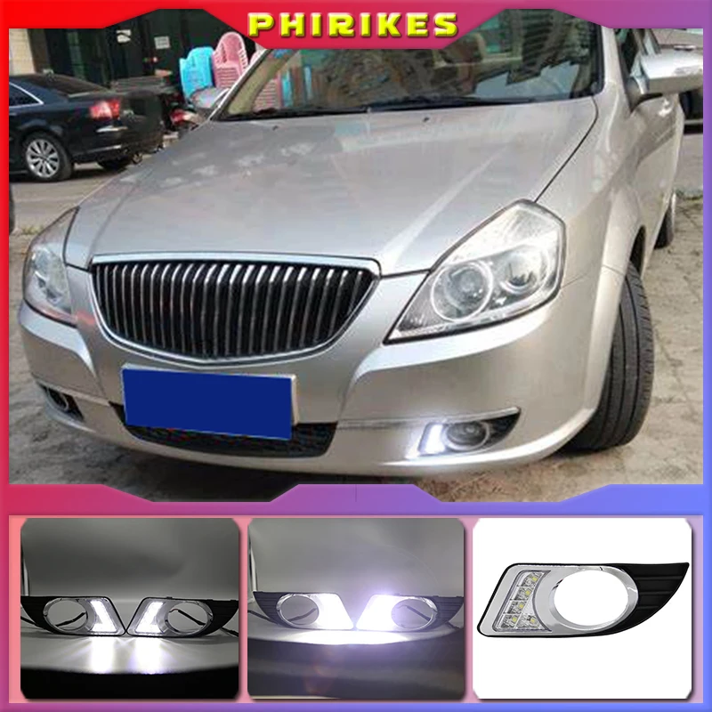 

2PCS For Buick Excelle 2008-2012 Auto LED Daytime Light Running Light DRL Front Fog Lamp Day Light