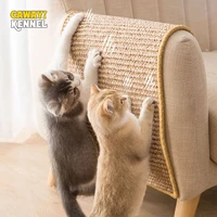 cawayi kennel pet cats mat bed sisal scraperboard kitten scratching post for cats anti scratch sofa protector pad grind claws
