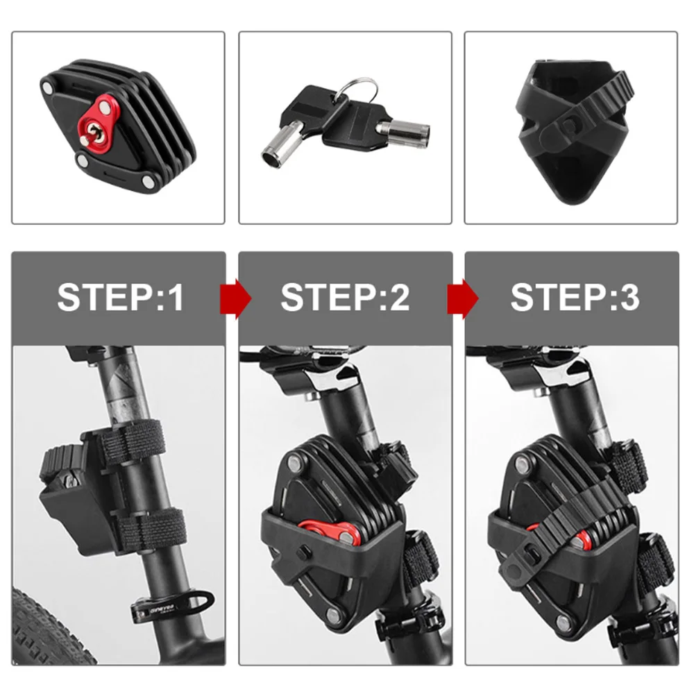 Универсальный велосипедный замок для мотоцикла складывающиеся замки крепкая