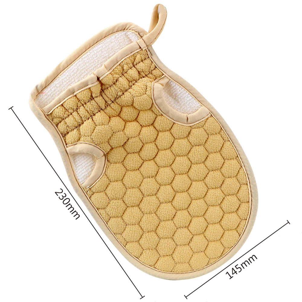 

Honeycomb Bath Shower Gloves Skin Exfoliating SPA Massage Washcloth Double-sided Use Bath Wipe Body Scrubber Glove Bath Products