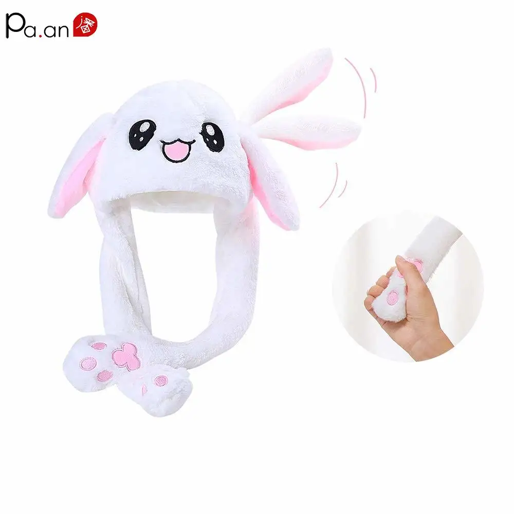 Симпатичные прыжки кролика Кепка перемещение уши шляпы Ins вечерние Moving головной