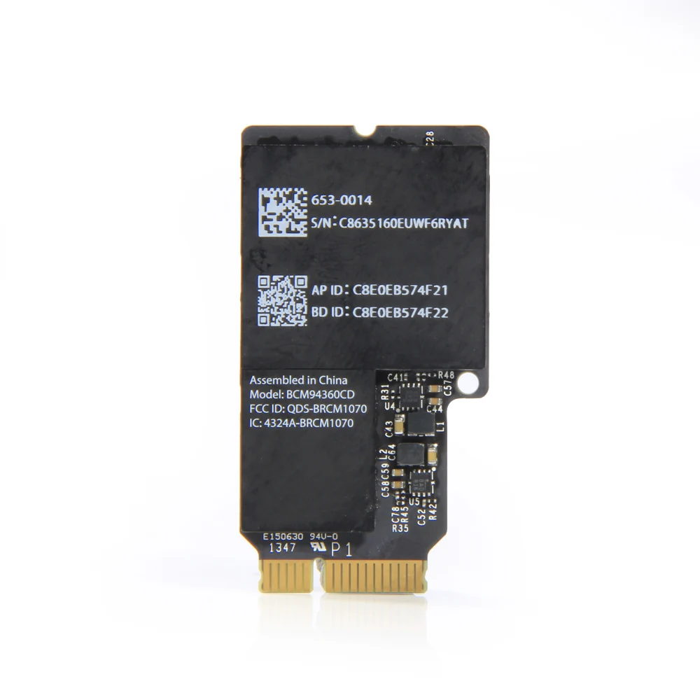 Беспроводной для Apple Broadcom Bcm94360cd WiFi карта 1750 Мбит/с+ Bluetooth 4,0 двухдиапазонный 802.11a/b/g/n/ac с адаптером для iMac 2013