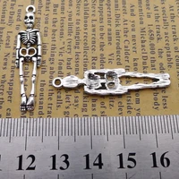 10pc1040mm alloy skull necklace antique silver jewelry accessories necklaces earrings dly