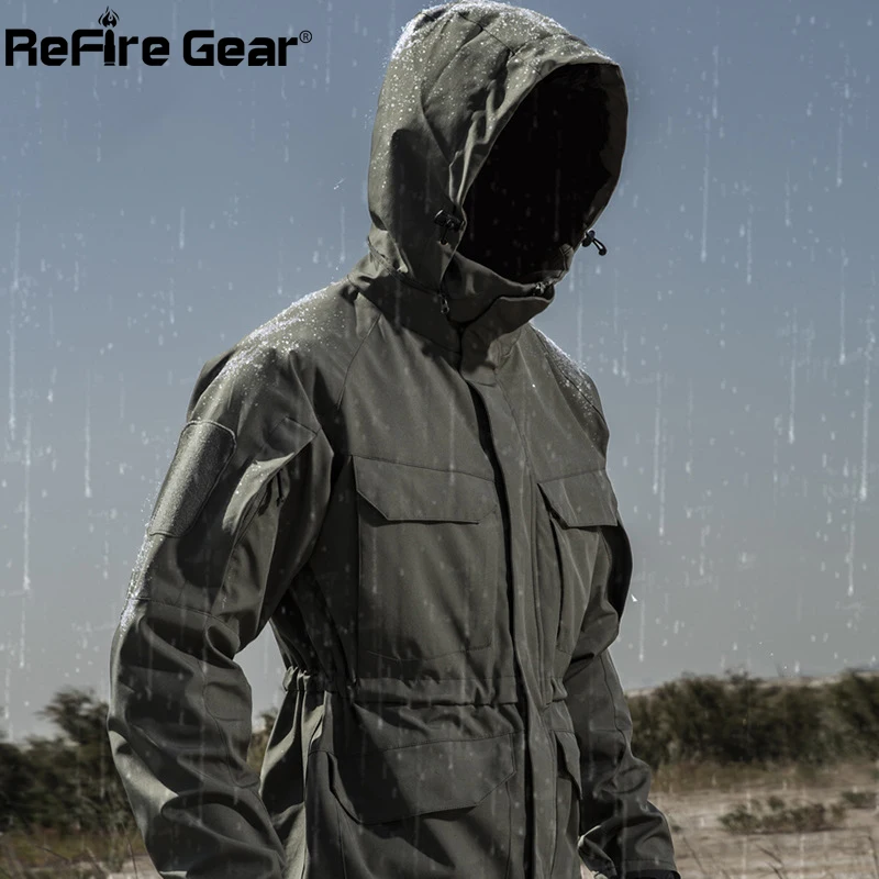 ReFire Gear Водонепроницаемая толстовка с капюшоном тактическая куртка для мужчин