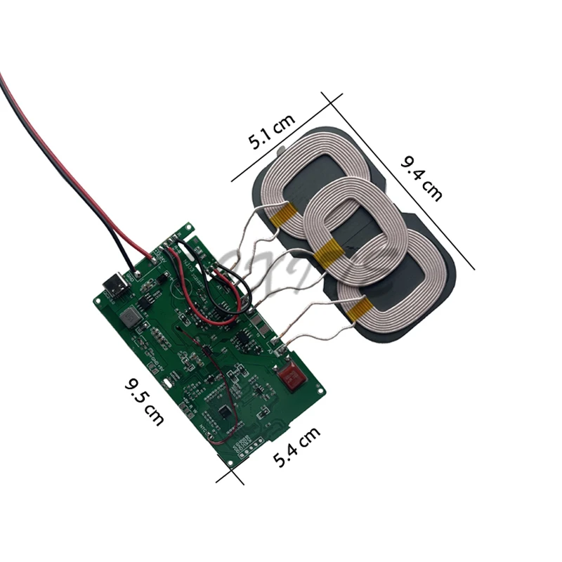 15w20w 12v 5v 2a qi wireless fast charger charging transmitter module circuit board 5w10w15w coil receiver for car iphone free global shipping