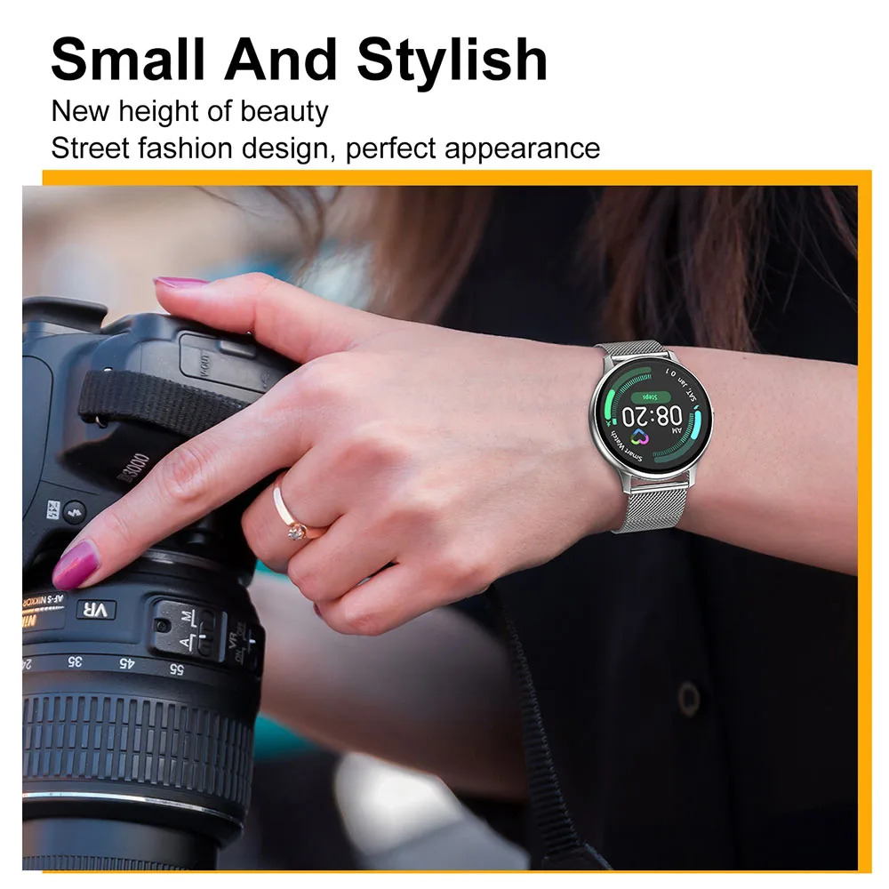 

Kaimorui Smart Watch Women ECG Heart Rate Blood Pressure Measurement Round Full Touch Smartwatch Men Connect Xiaomi IOS Android