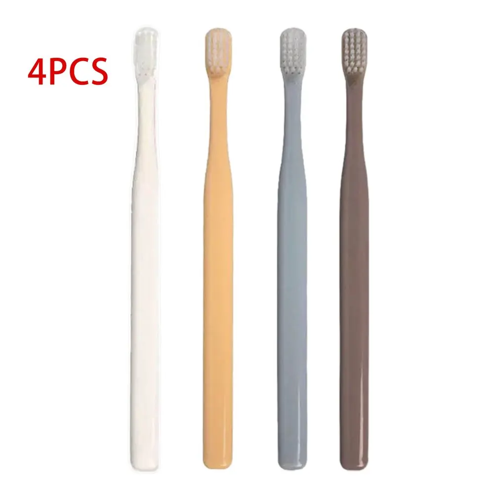 

4 pcs/set Soft Bristle Small Head Toothbrush Multi-Color Tooth Brush Portable Travel Eco-friendly Brush Tooth Care Oral Hygiene
