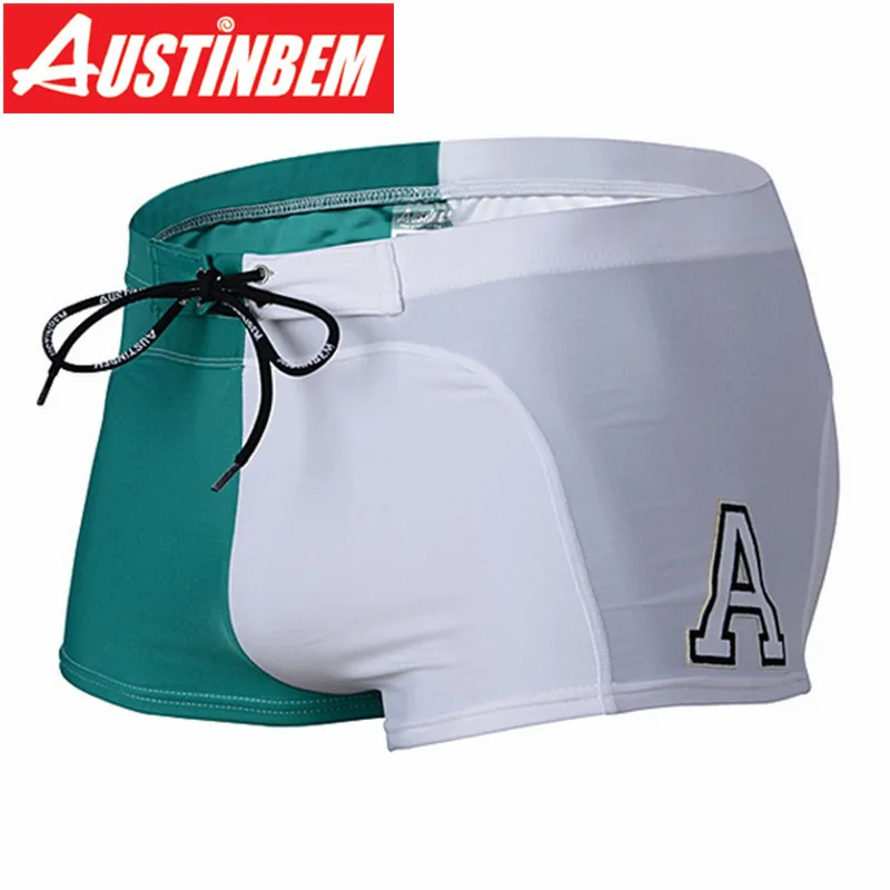Купальные костюмы AUSTINBEM, мужская спортивная одежда, Natacao Dos Ho, мужские купальные костюмы, спортивная одежда, сшитые плавки, Banador Hombre