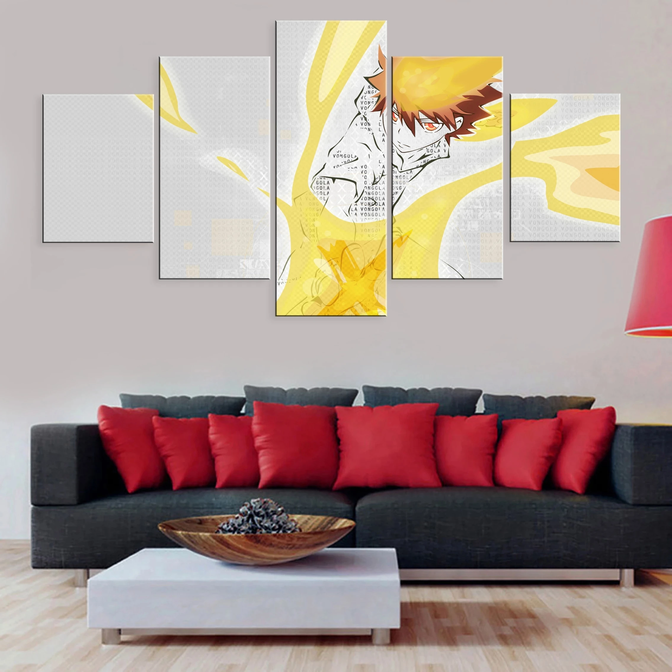 HD Печать Модульная картина холст аниме HITMAN REBORN! Картина 5 шт. плакат для гостиной