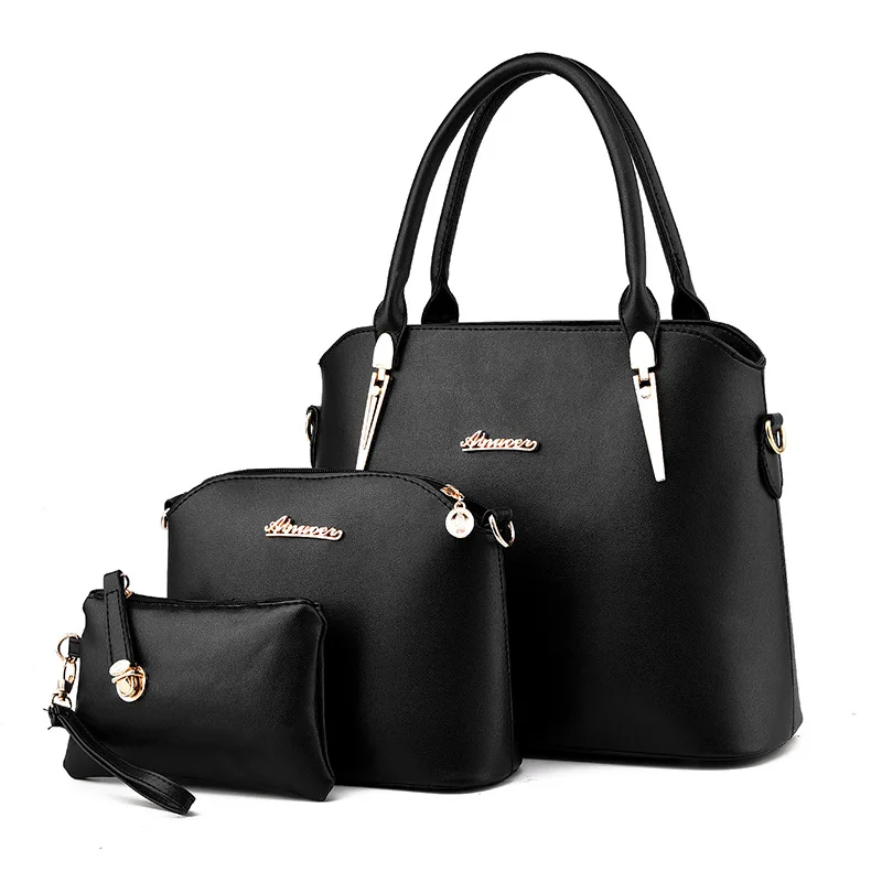 

Women Bags Casual Tote Women PU Leather Handbags Fashion Women Messenger Bags Famous Brands Designer tassel nice black