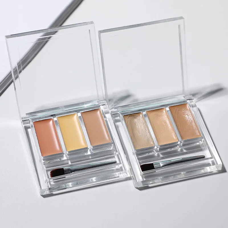 Оптовая продажа 3 цвета консилер Палитра крем текстура покрытие акне пятна